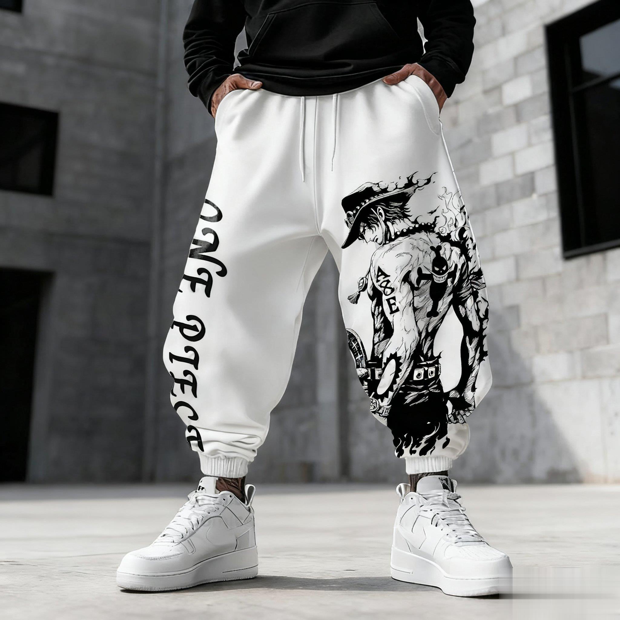 Winter Clothing Japan - One Piece Luffy Mens Sweatpants Gym