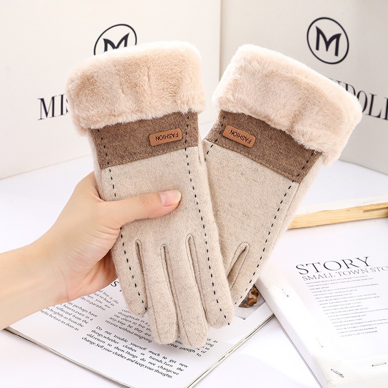 Knit Glove Touch Screen - Winter Thermal Cashmere Gloves Women's Warm