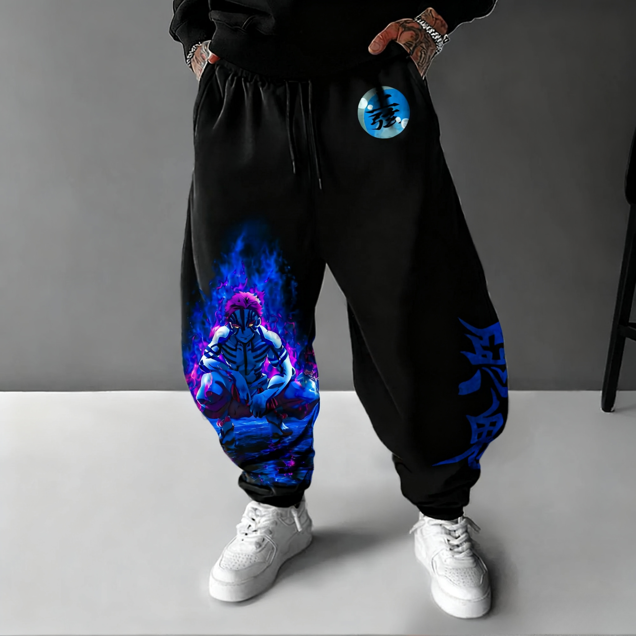 Winter Clothing Japan - Demon Slayer Collaboration Sweetpants Men's Autumn/winter