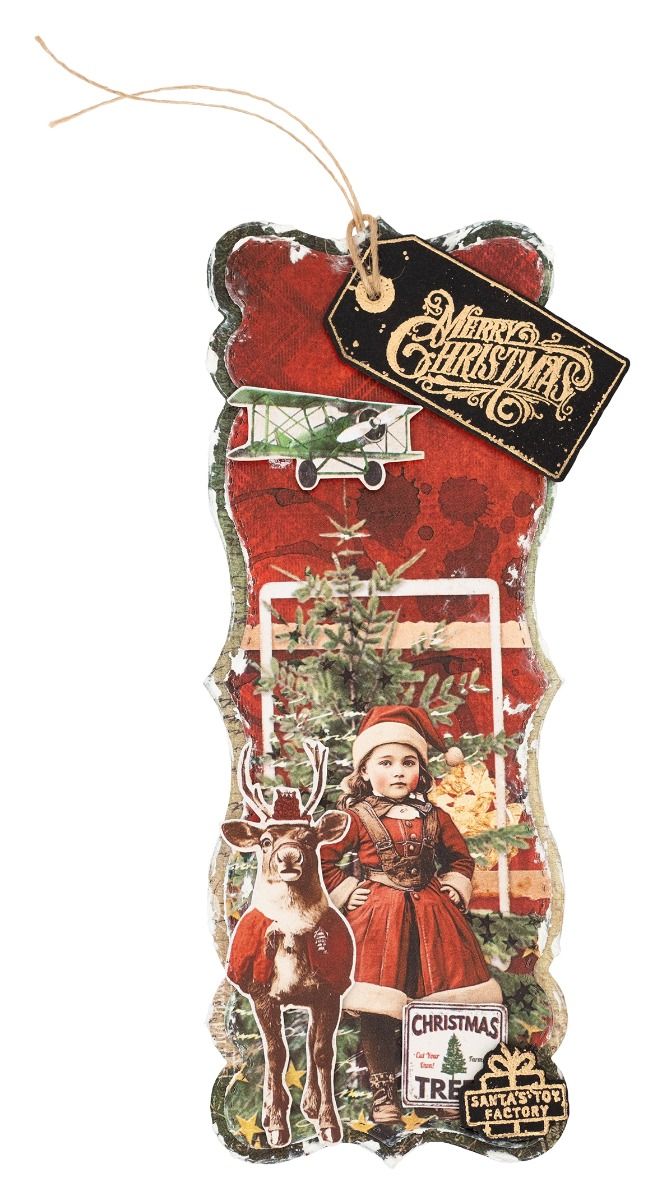 Star label Winter Santa Toy Ch - Winter Clothing Label avaliação e preço