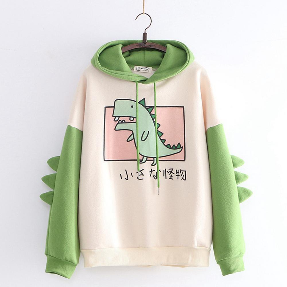 Dinosaur Oversized Cartoon Hoo - Winter Clothing Types avaliação e preço