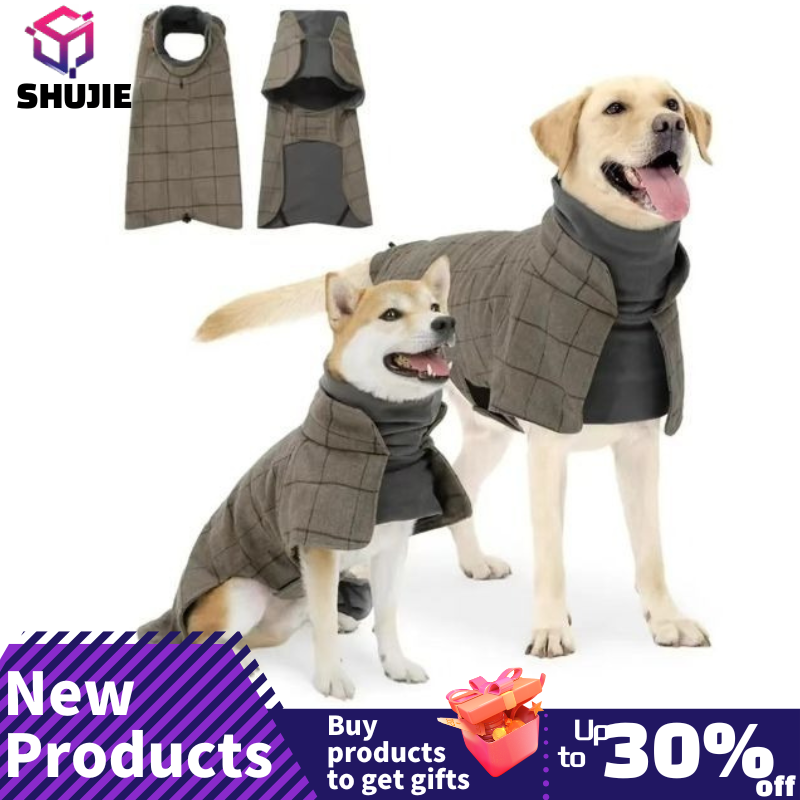 Warm Dog Coat English Plaid Do - Winter Clothing Types avaliação e preço