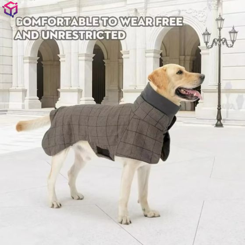 Warm Dog Coat English Plaid Do - Winter Clothing Types avaliação e preço