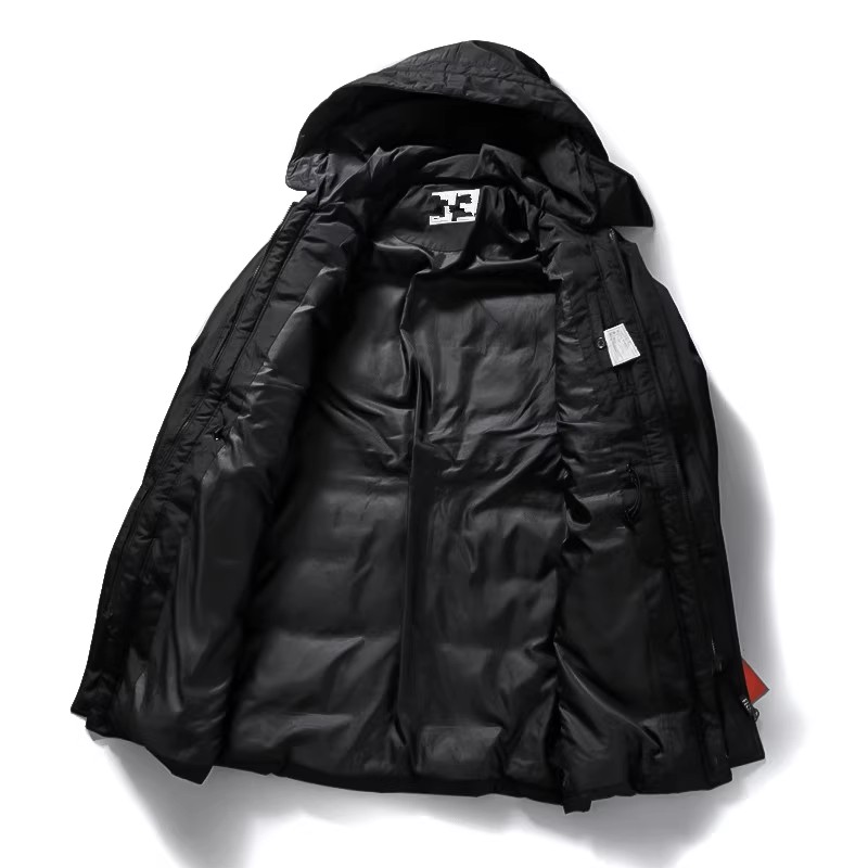 Men's Mid-Length Hooded down J - Winter Clothing Label avaliação e preço
