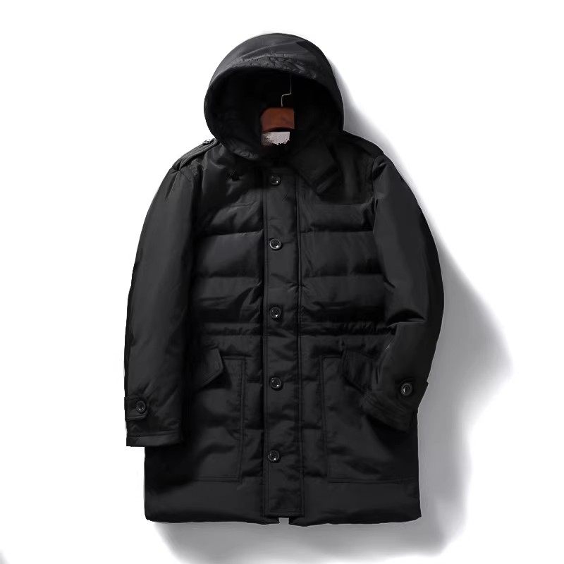 Men's Mid-Length Hooded down J - Winter Clothing Label avaliação e preço