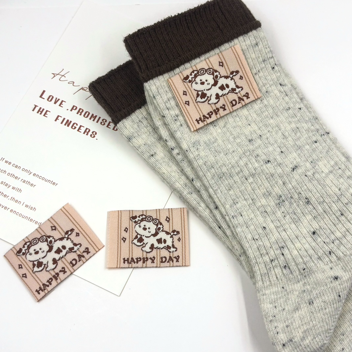 Original Cartoon Spot Dog Autu - Winter Clothing Label avaliação e preço