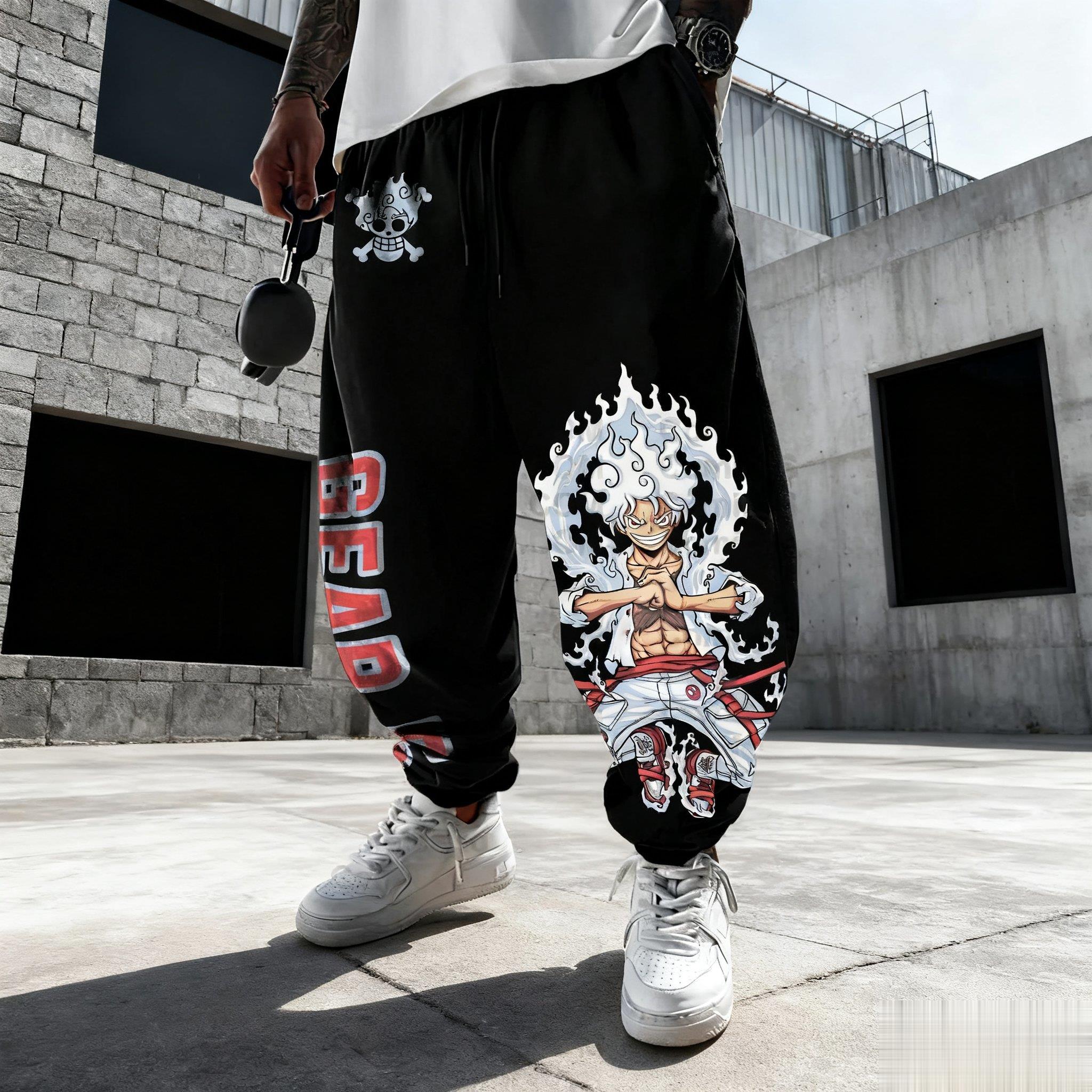 One Piece Luffy Mens Sweatpant - Winter Clothing Japan avaliação e preço