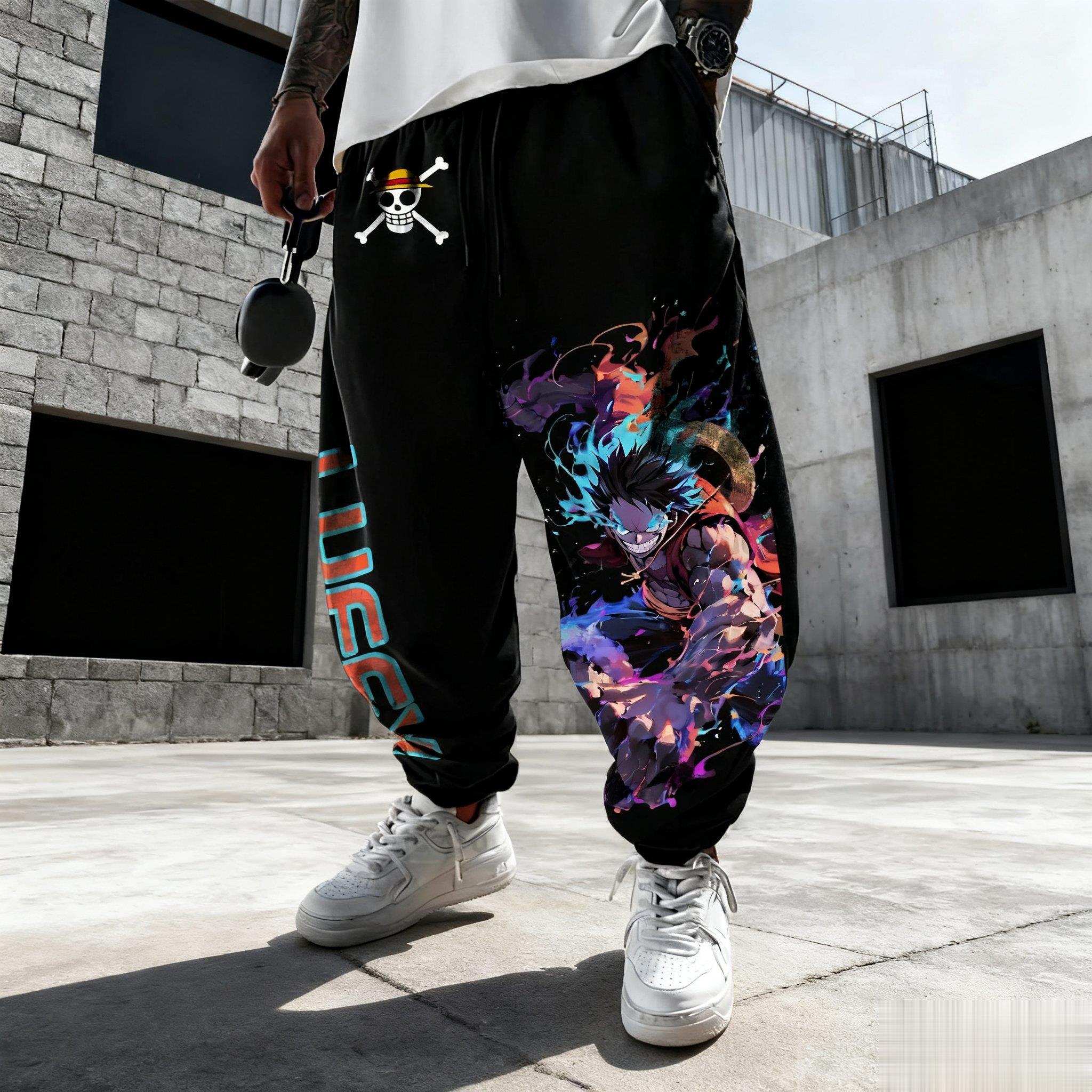 One Piece Luffy Mens Sweatpant - Winter Clothing Japan avaliação e preço