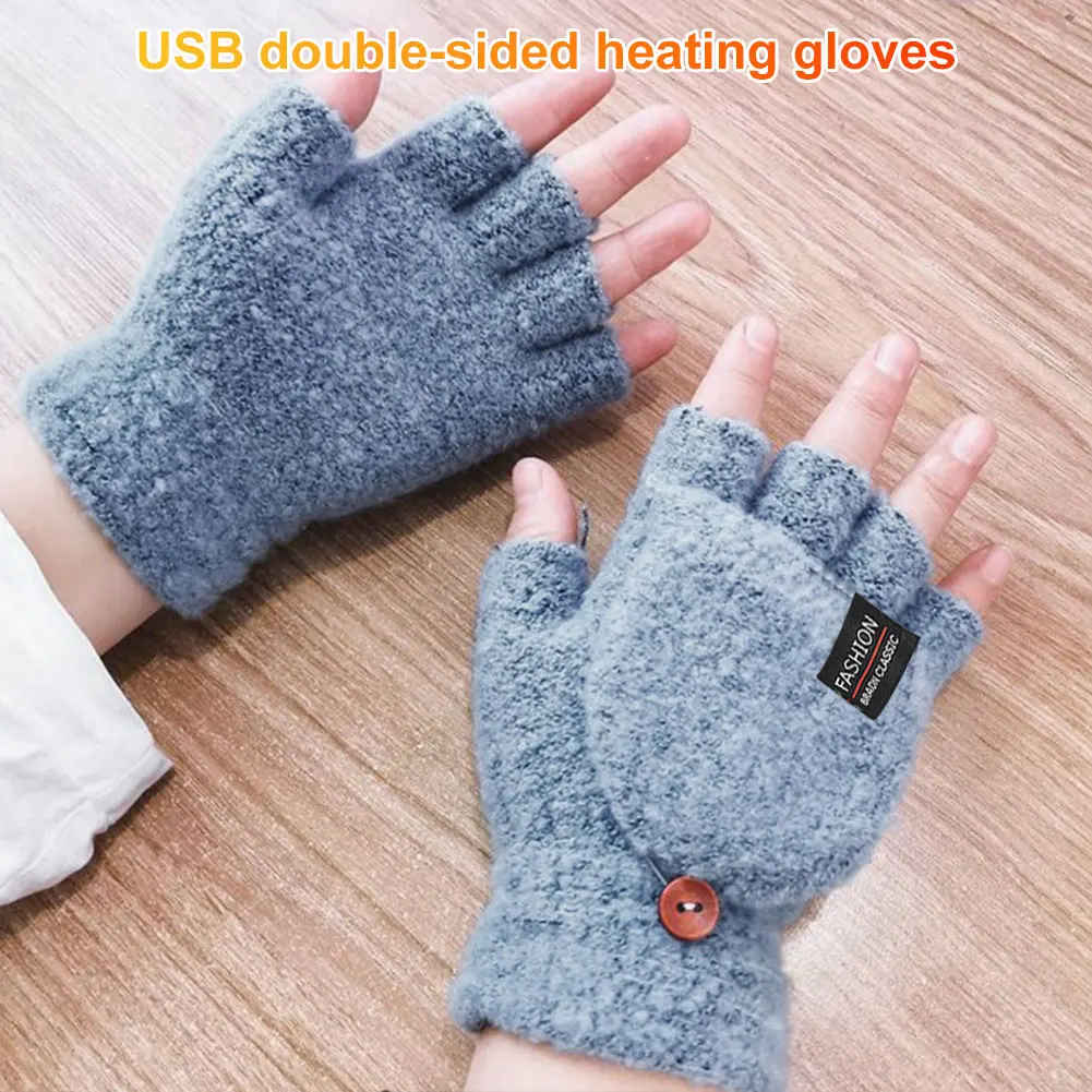 USB Electric Heated Gloves Win - Knit Glove Touch Screen avaliação e preço