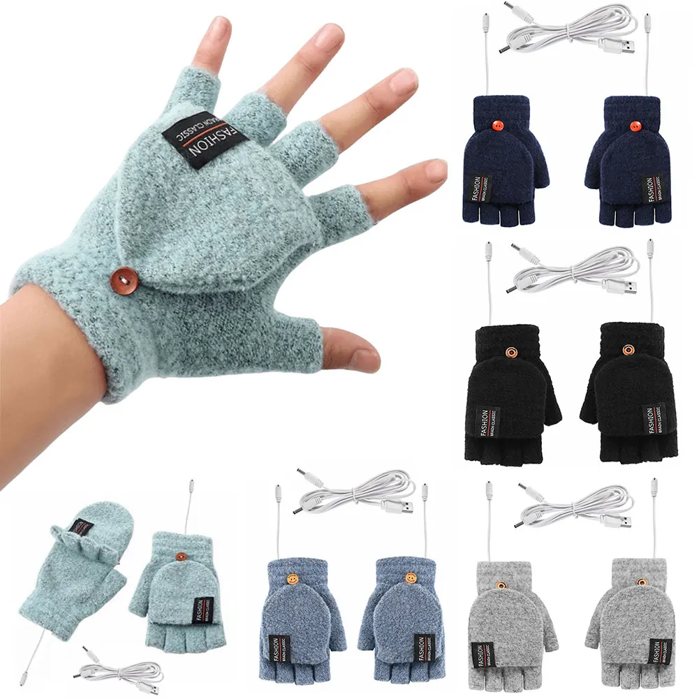 USB Electric Heated Gloves Win - Knit Glove Touch Screen avaliação e preço