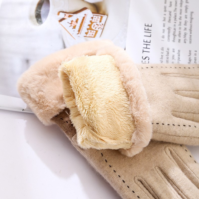 Winter Thermal Cashmere Gloves - Knit Glove Touch Screen avaliação e preço
