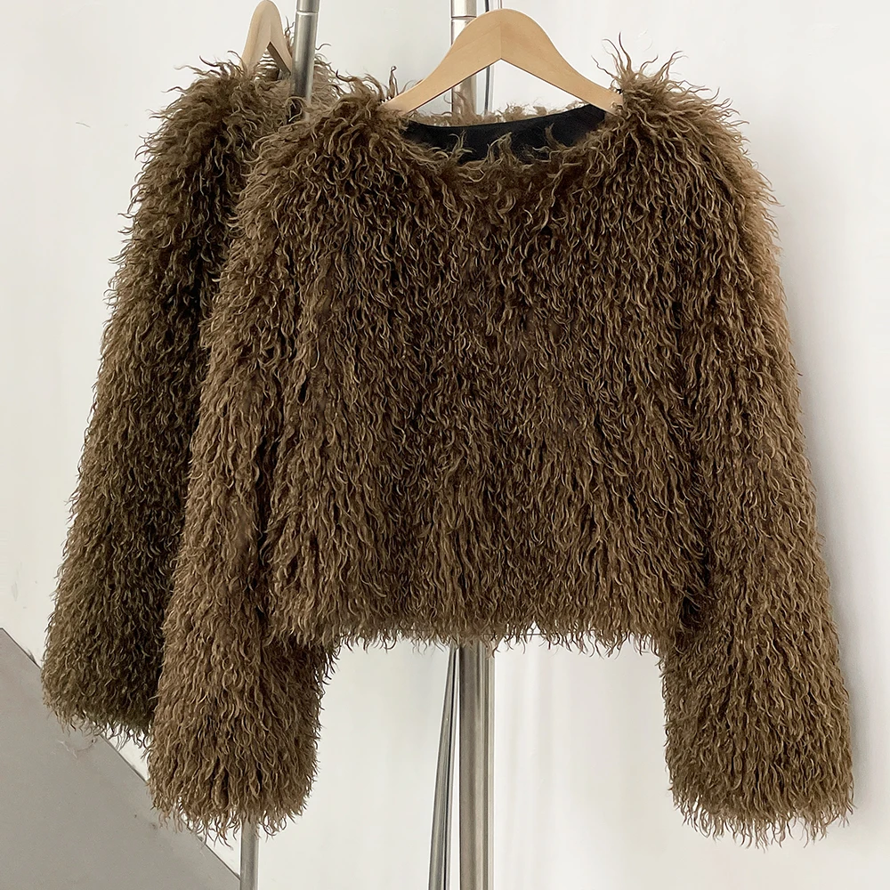 Fur Coat Eco-friendly Winter F - Winter Clothing Manufacturers avaliação e preço