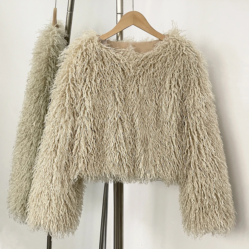 Fur Coat Eco-friendly Winter F - Winter Clothing Manufacturers avaliação e preço