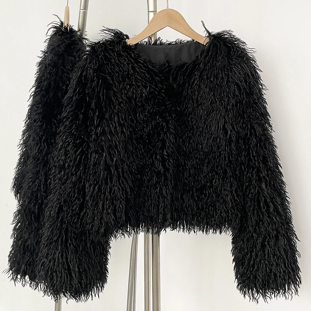 Fur Coat Eco-friendly Winter F - Winter Clothing Manufacturers avaliação e preço