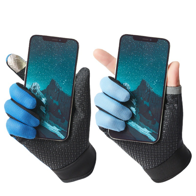 Summer Men Fishing Gloves Cycl - Knit Glove Touch Screen avaliação e preço