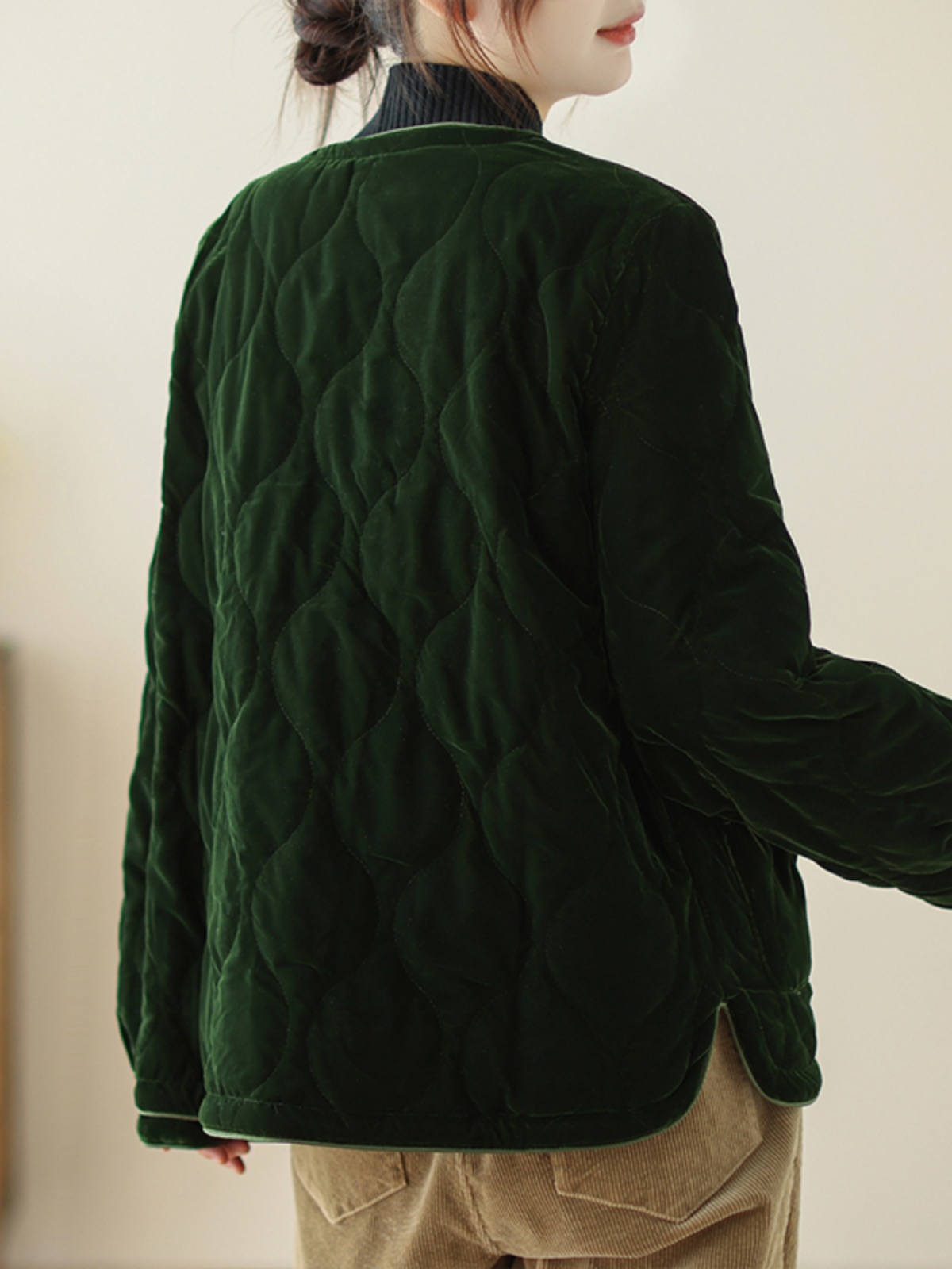 Retro Casual Cotton Jacket rou - Winter Clothing Types avaliação e preço