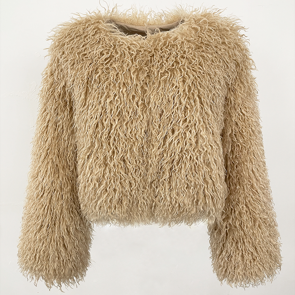 Faux Fur Coat Solid Color Wome - Winter Clothing Manufacturers avaliação e preço