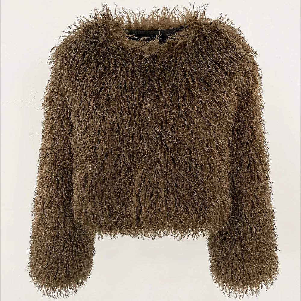 Faux Fur Coat Solid Color Wome - Winter Clothing Manufacturers avaliação e preço