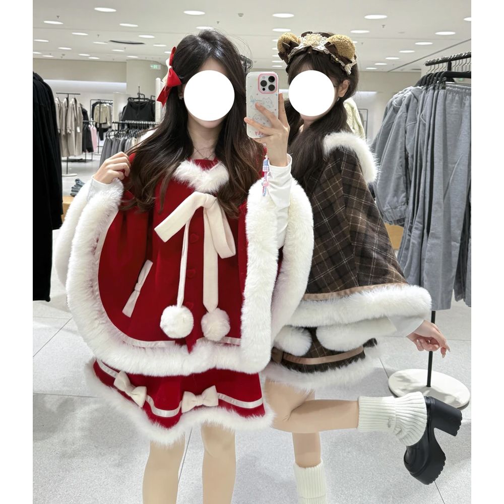 Sweet Japanese Cute Skirt Sets - Winter Clothing Types avaliação e preço