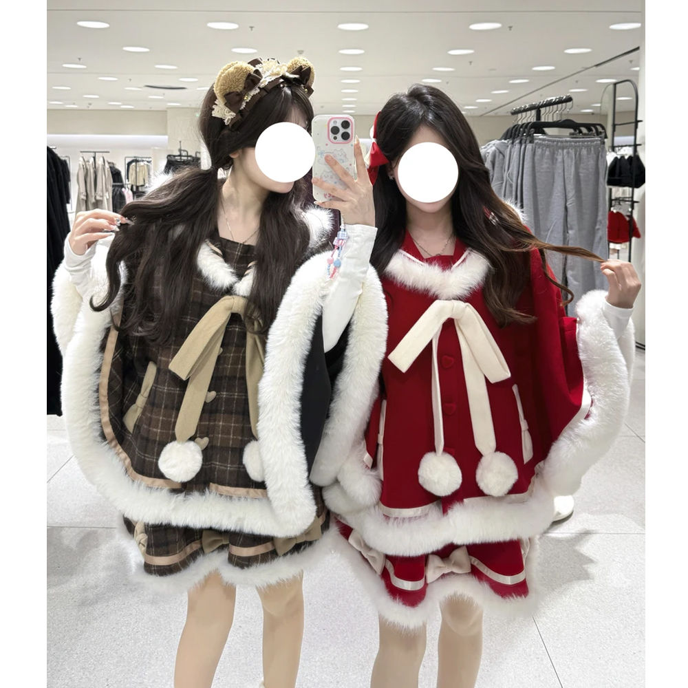 Sweet Japanese Cute Skirt Sets - Winter Clothing Types avaliação e preço