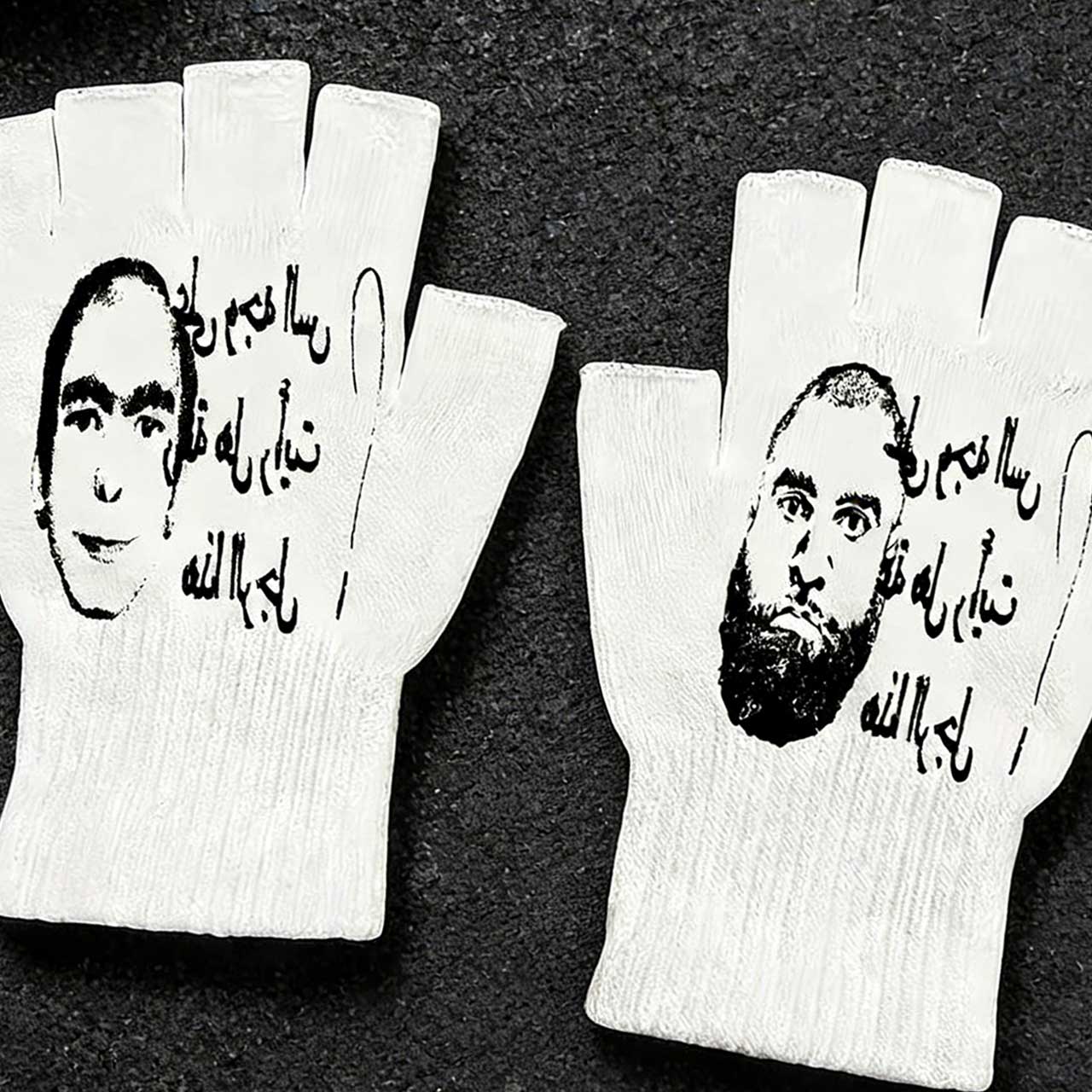 Y2K Retro Printed Fingerless G - Knit Glove Touch Screen avaliação e preço