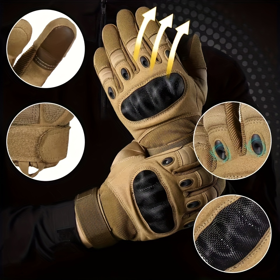New Men's Full Finger Tactical - Knit Glove Touch Screen avaliação e preço