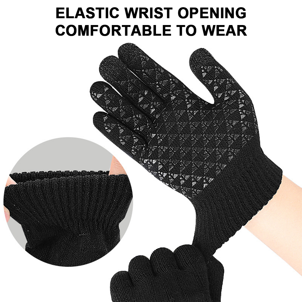 5-1Pairs USB Heated Knitted Gl - Knit Glove Touch Screen avaliação e preço